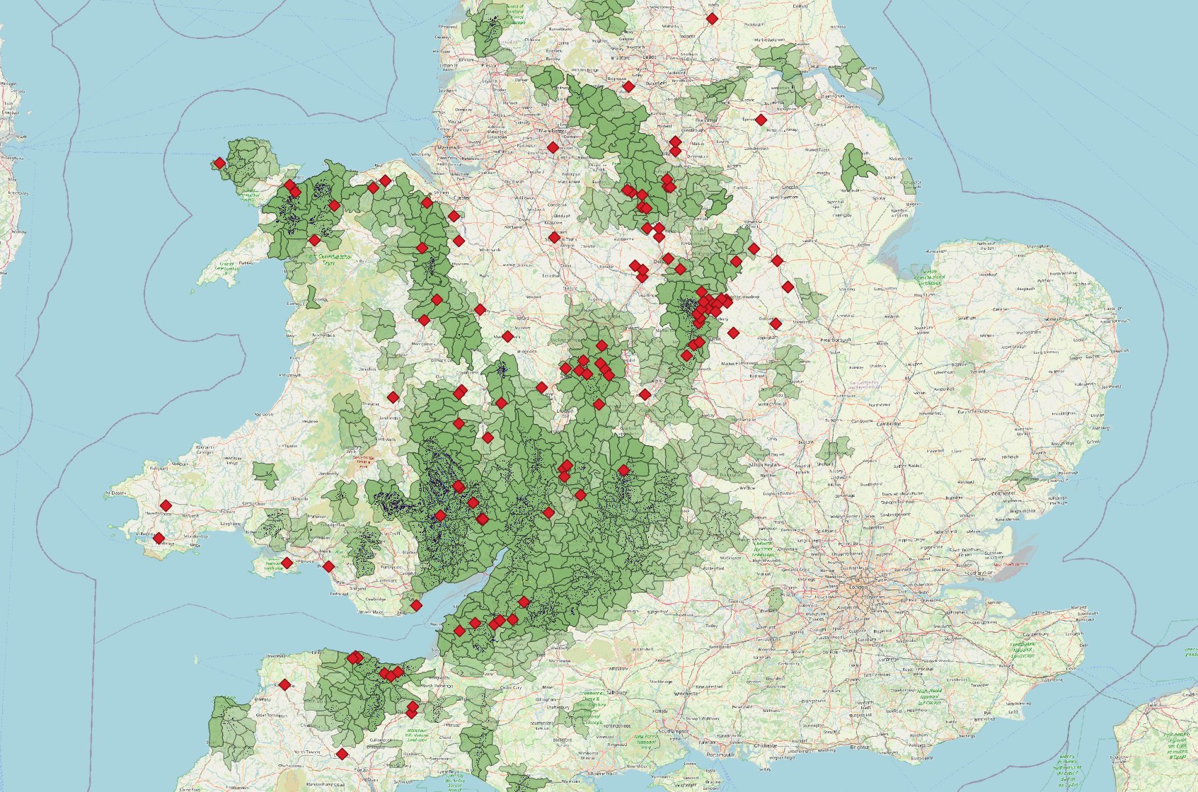 map of Previsico forecast